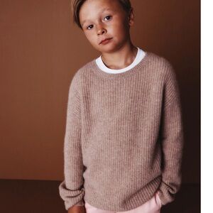 Kids Cashmere Tan Sweater
